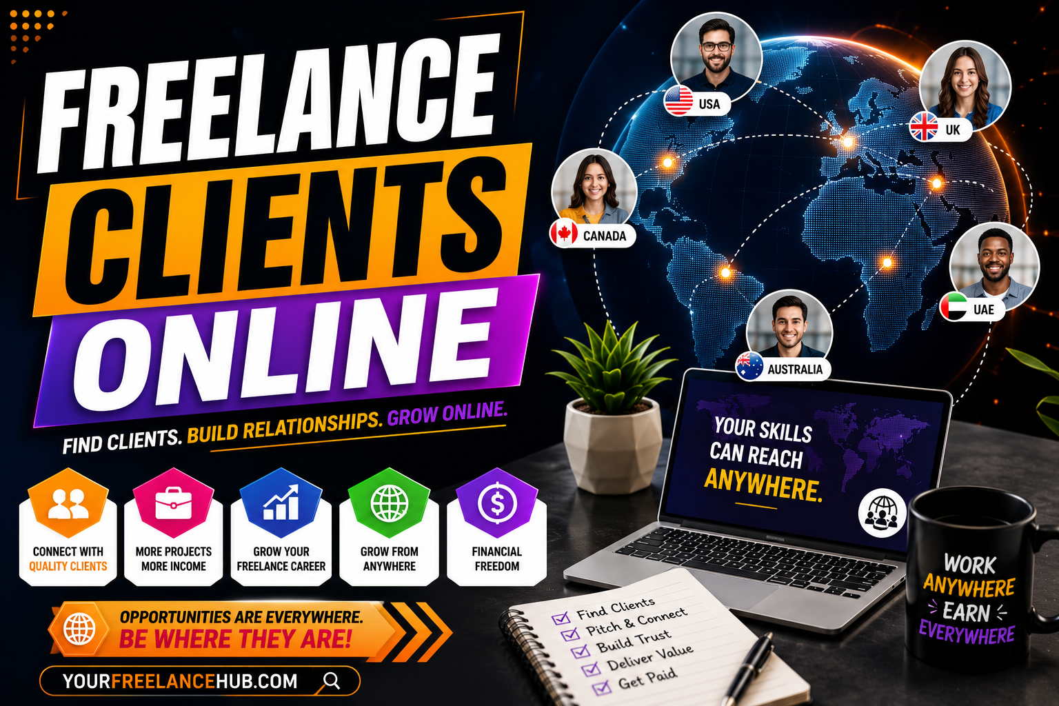 Freelance clients online