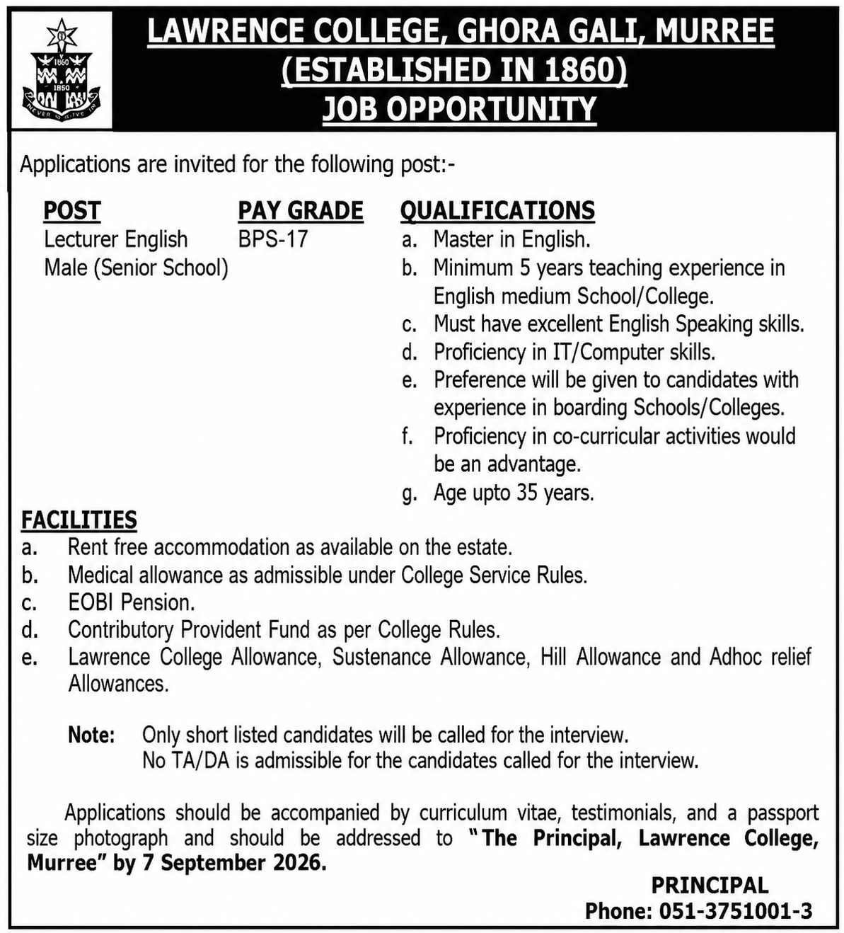 Lawrence College Ghora Gali
