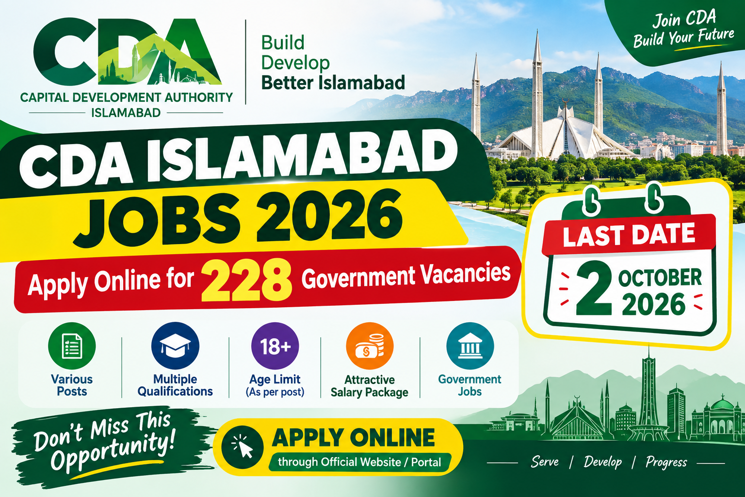 CDA Islamabad Jobs 2026