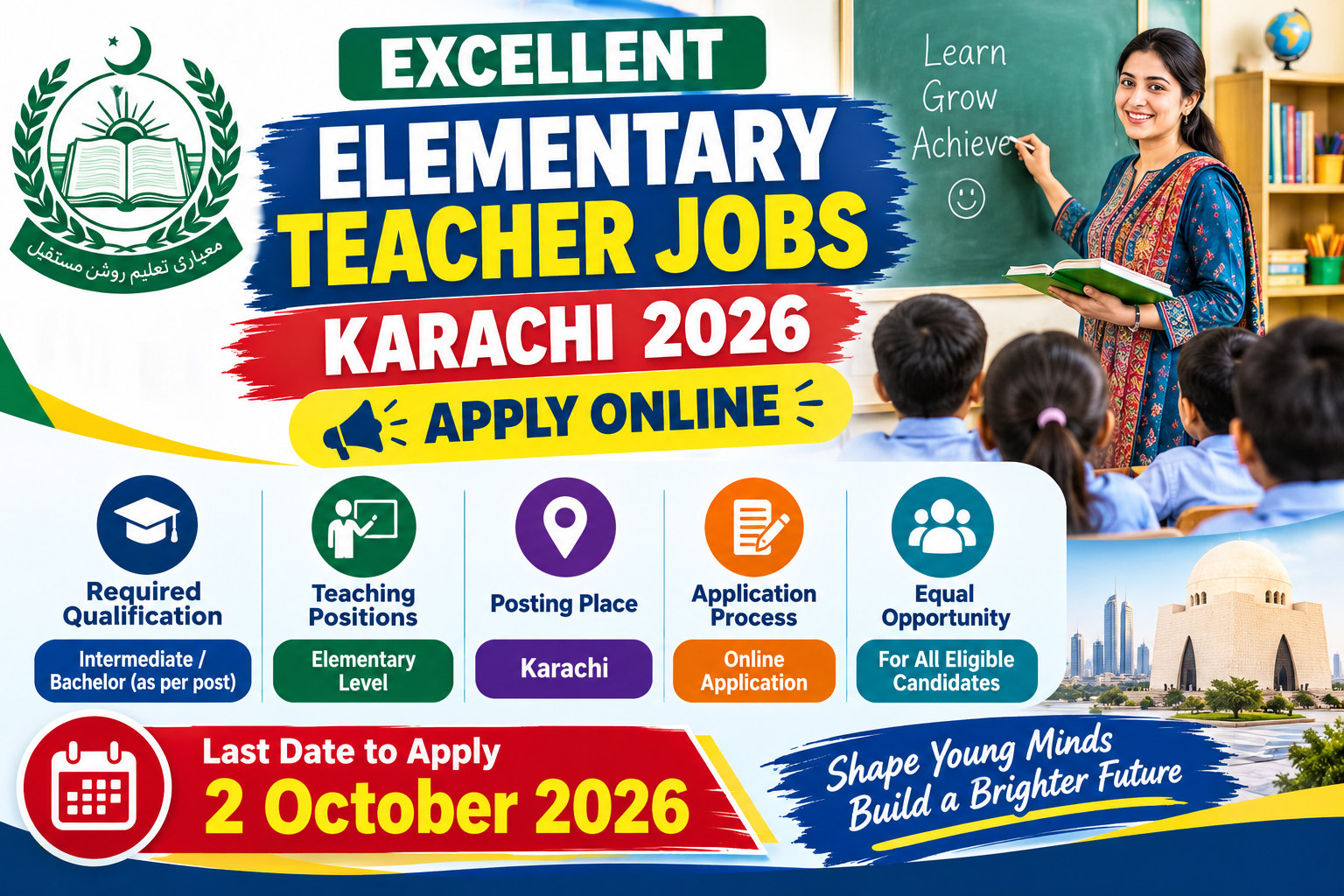 Elementary Teacher Jobs Karachi