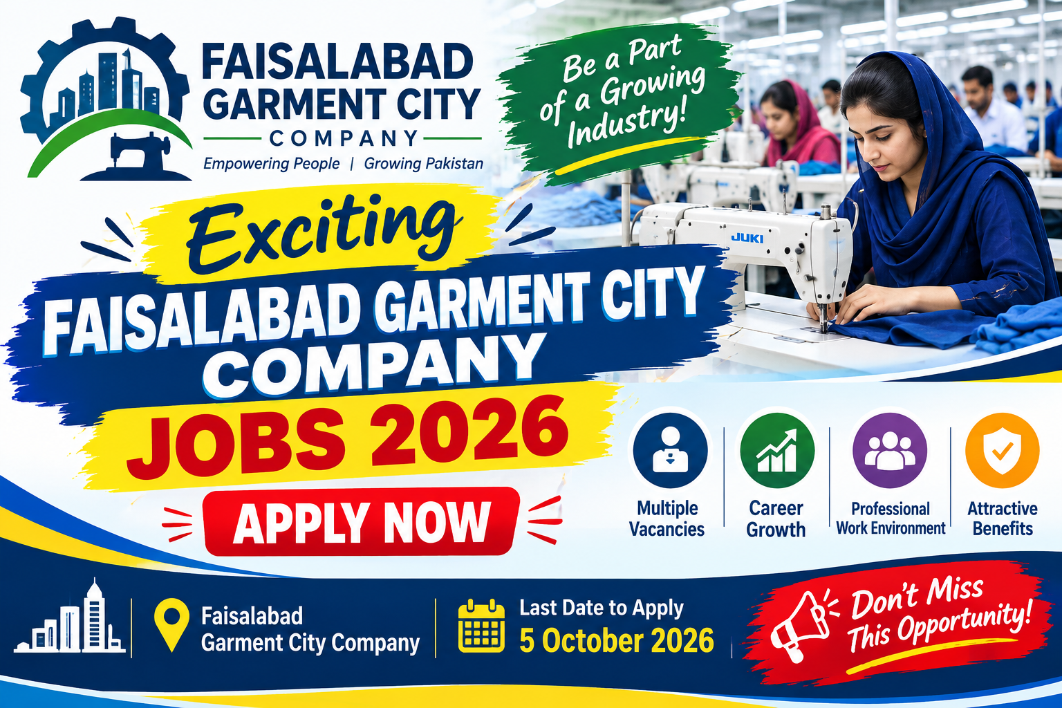 Faisalabad Garment City Company Jobs