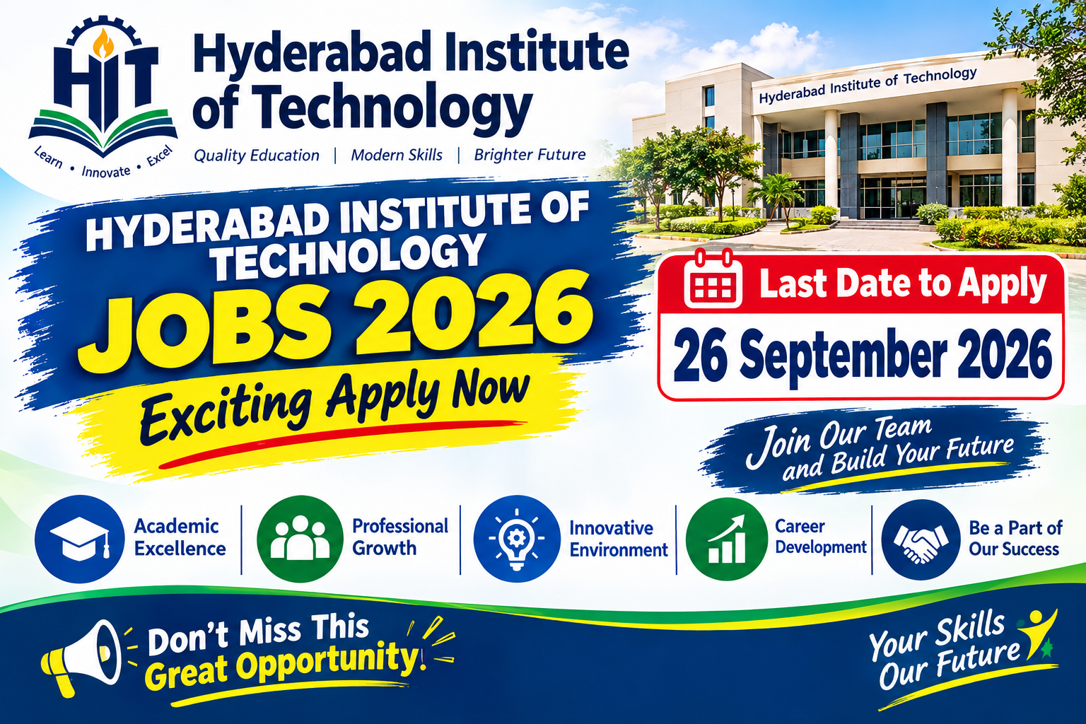 Hyderabad Institute of Technology Jobs