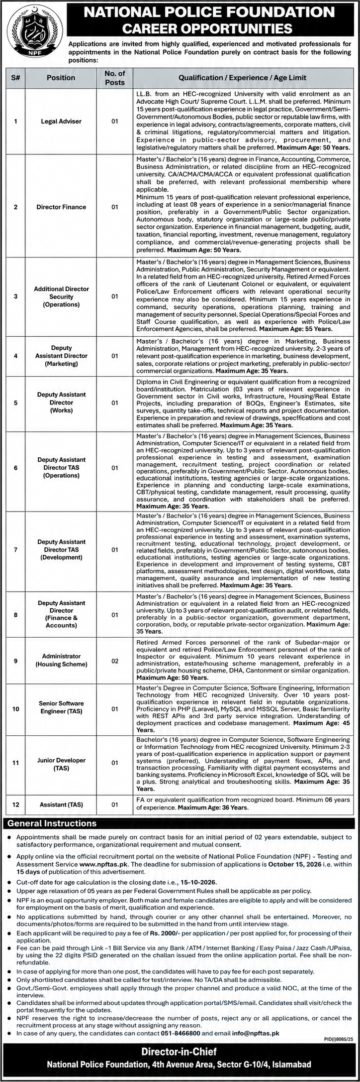 National Police Foundation Jobs