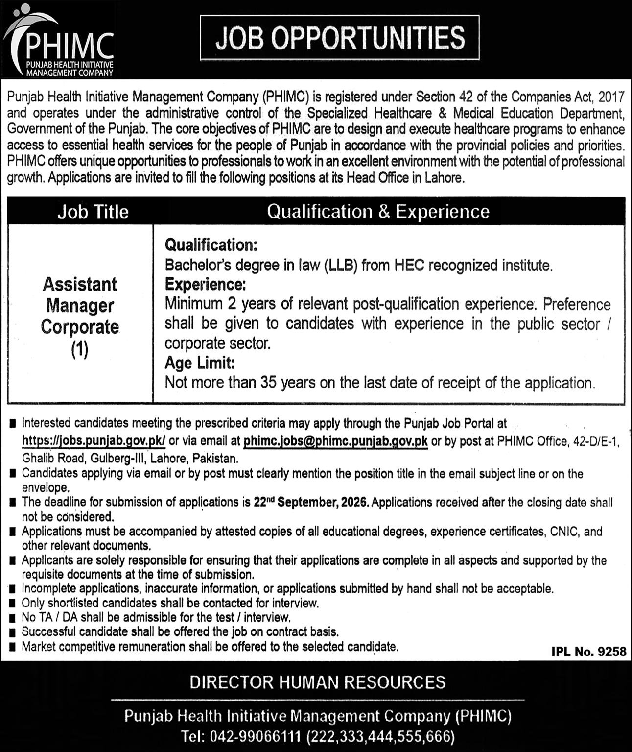 PHIMC Jobs 2026