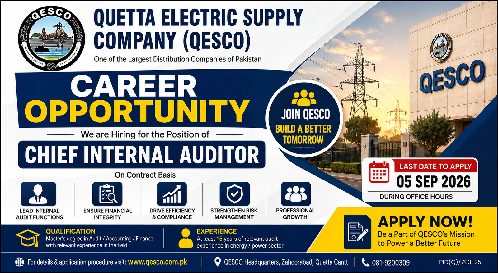 QESCO Jobs 2026