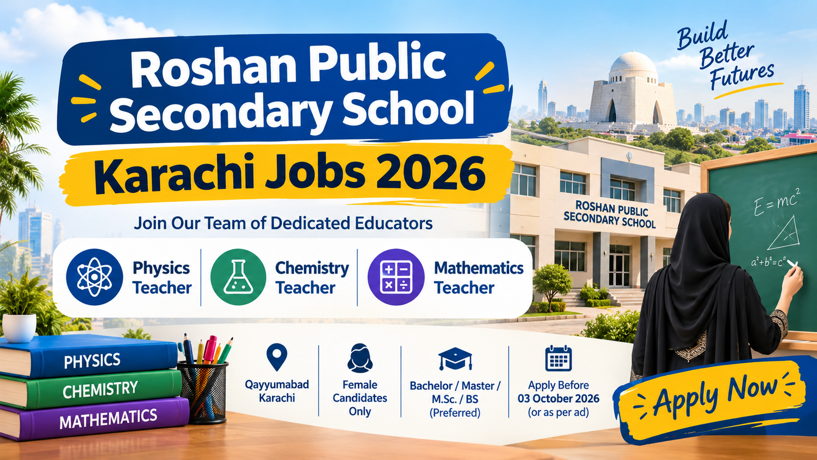 Roshan Public Secondary School Karachi Jobs 2026