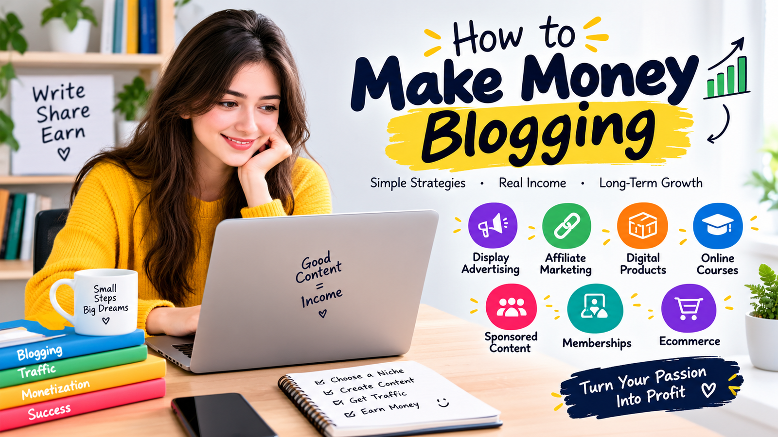 make money blogging.