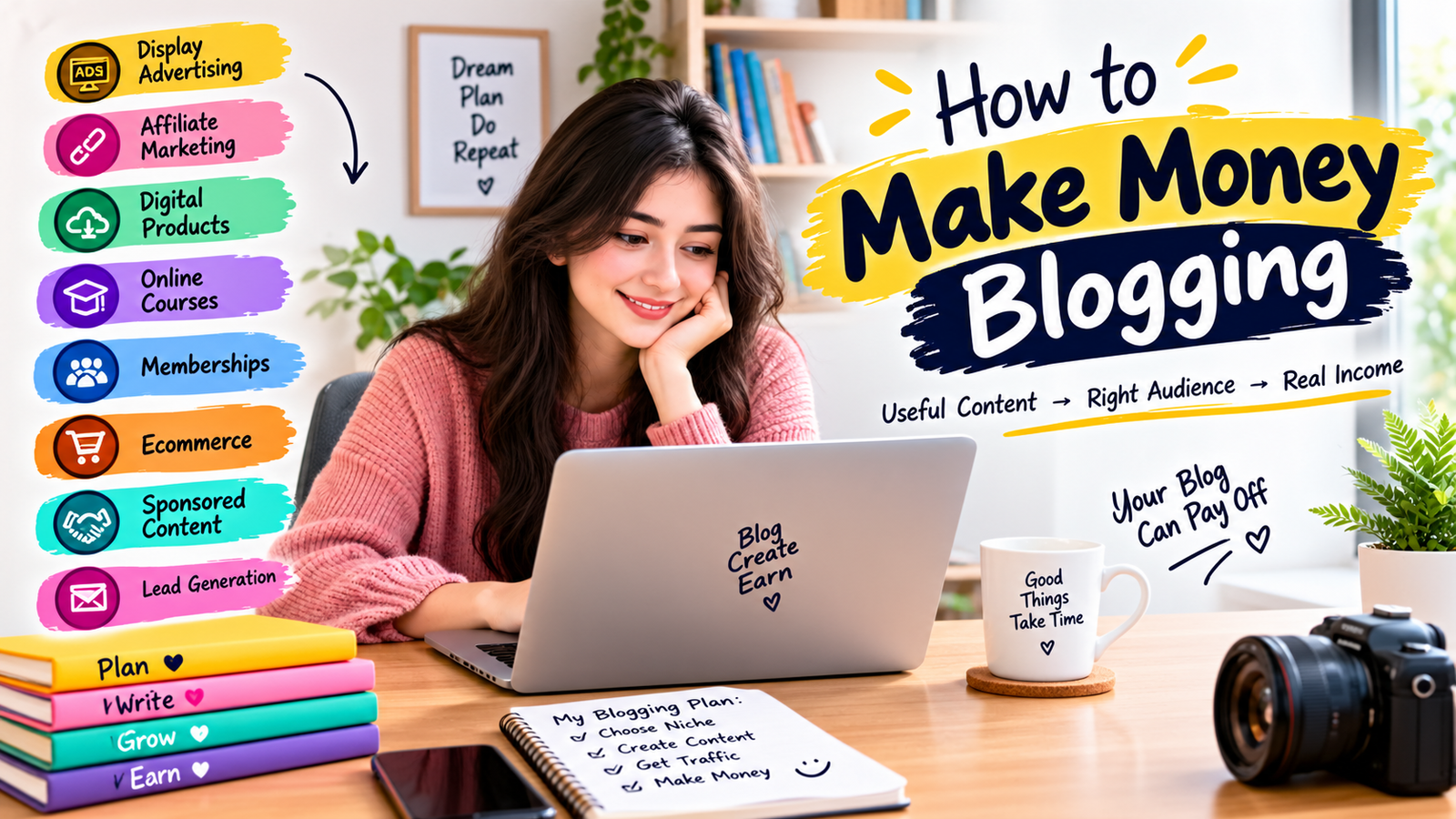make money blogging.