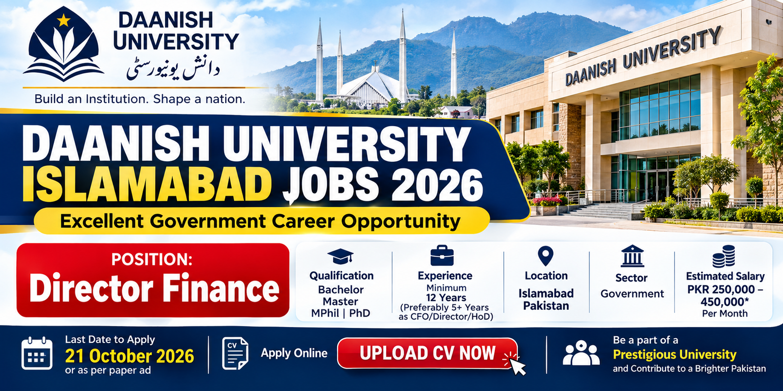 Daanish University Islamabad Jobs 2026